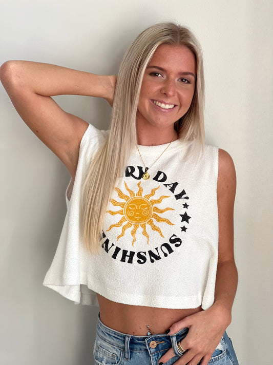 Sunshine Everyday Cropped Tank Top