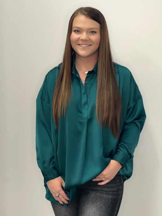 Layla Collared Blouse Top