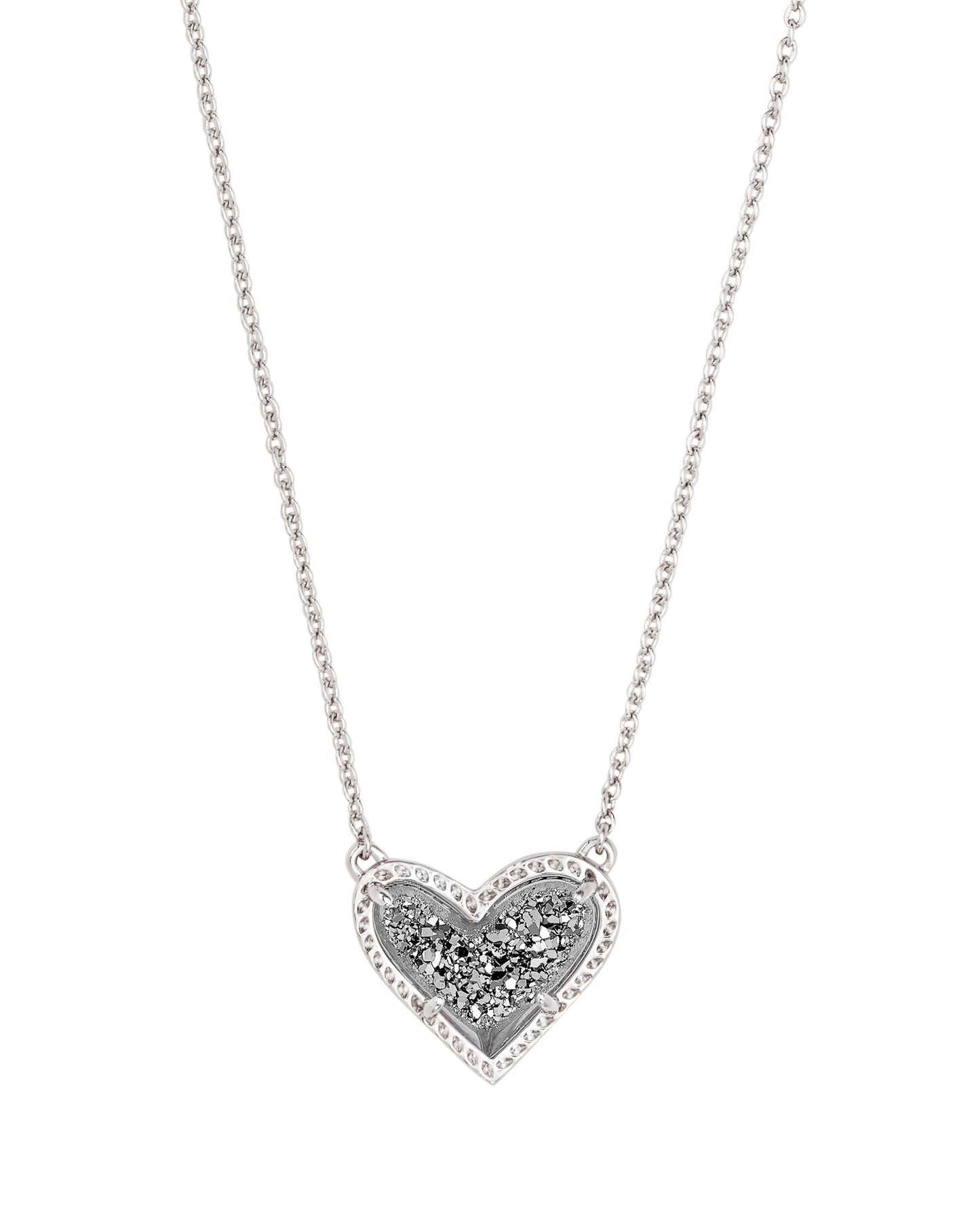 Kendra Scott Ari Drusy Heart Pendant Necklace