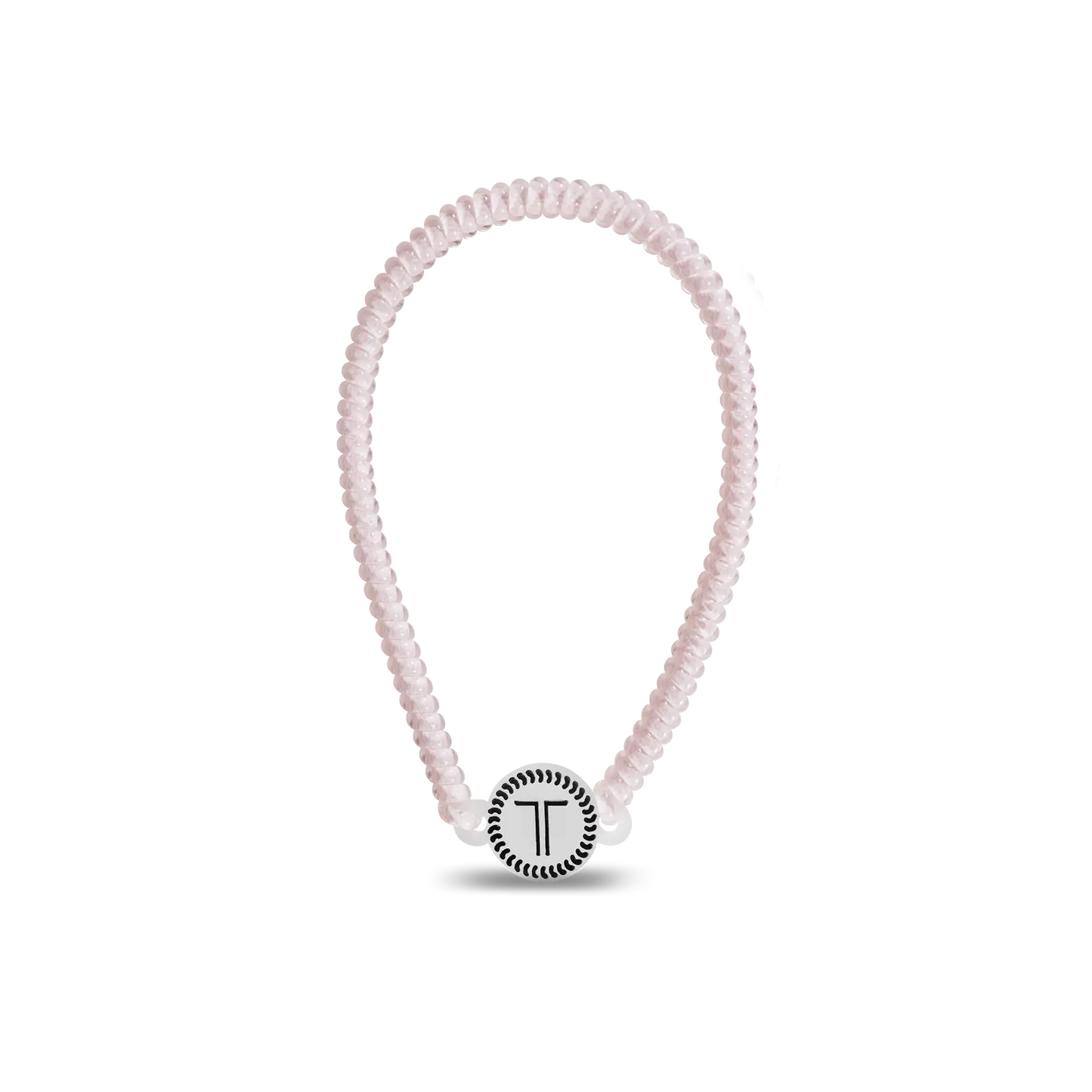 pale pink colored teletie headband