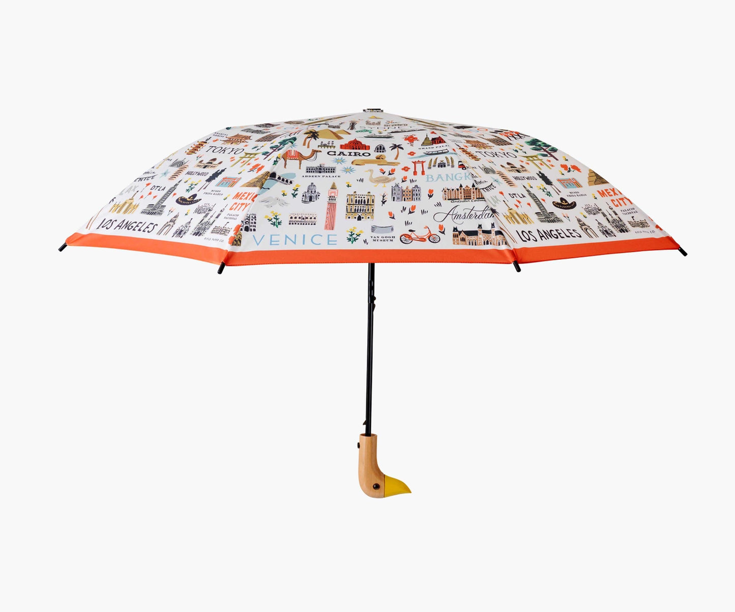 Rifle Paper Co. Umbrella with Duck Handle